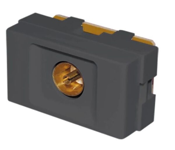 Toma T.V. Pasante Pin Grueso 0 db 75Ω Gris