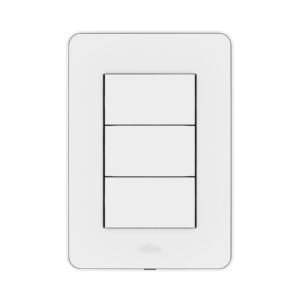 Bastidor Tapa Verona Mito 5 x 10 cm. de 3 Módulos Blanco/Blanco