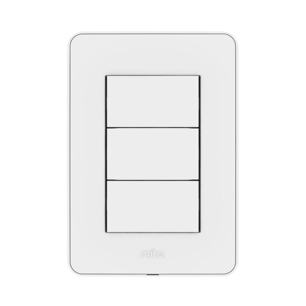 Bastidor Tapa Verona Mito 5 x 10 cm. de 3 Módulos Blanco/Blanco