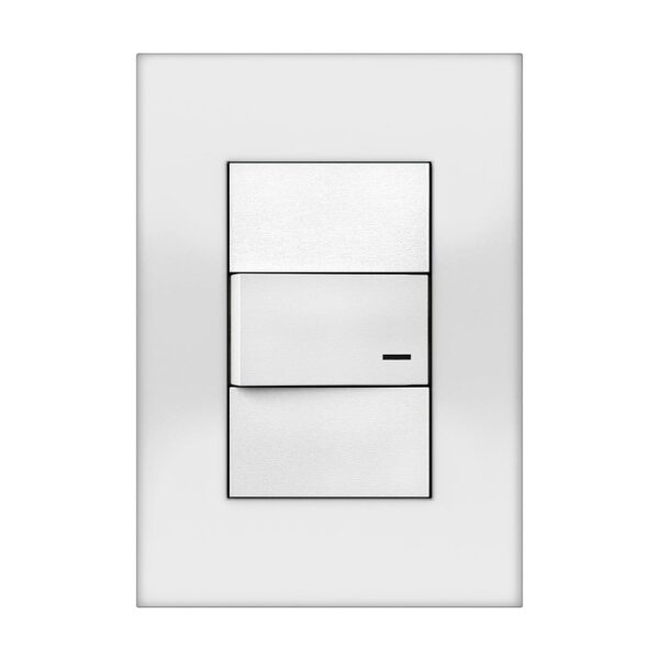Tapa Platinum 5 x 10 cm. 3 módulos Blanco