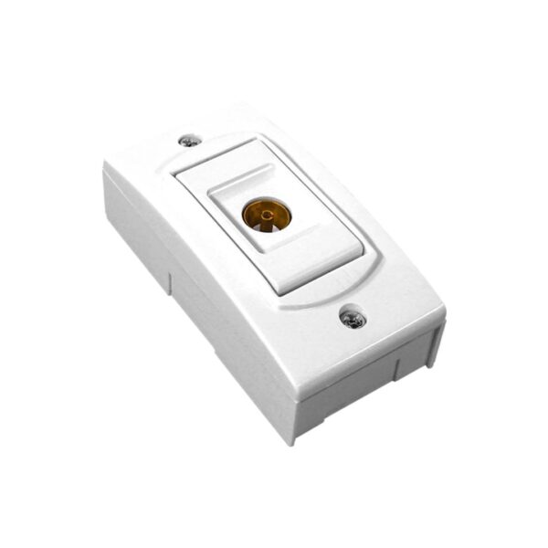 1 Toma T.V. Pasante Pin Grueso 0 db 75Ω