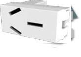 Tomacorriente Bipolar + Tierra 250Vca - 20A Verona Platinum Blanco