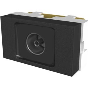 Toma T.V. Pasante Pin Grueso 0 db 75Ω Negro