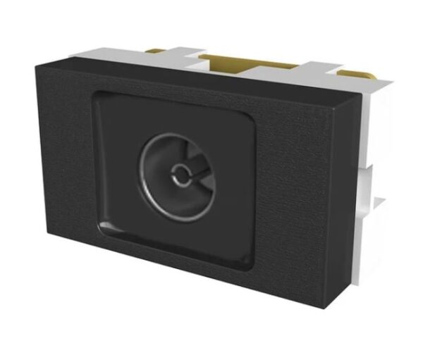 Toma T.V. Pasante Pin Grueso 0 db 75Ω Negro