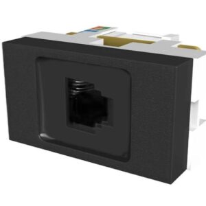 Toma RJ 45 Cat. 5 Negro