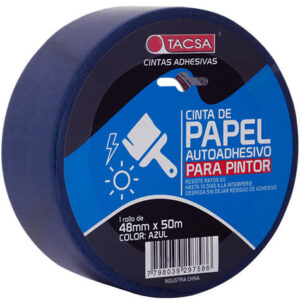 Cinta De Papel Azul 48mm X 50m