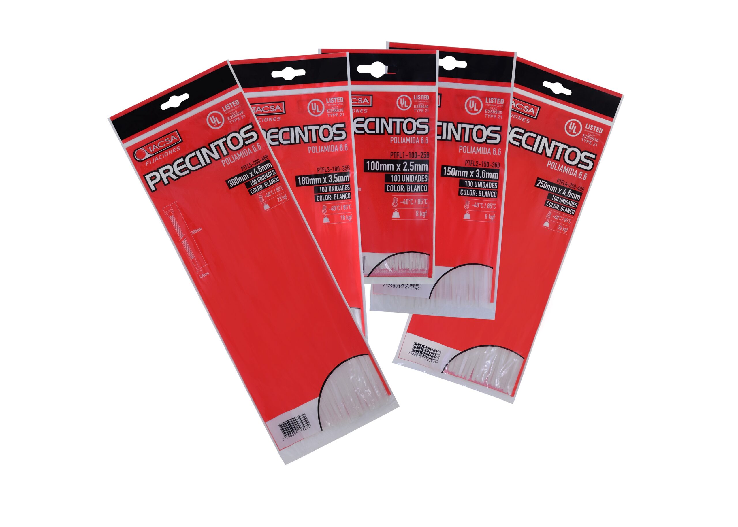 Precinto De Poliamida 6,6 550mm X 7,6mm