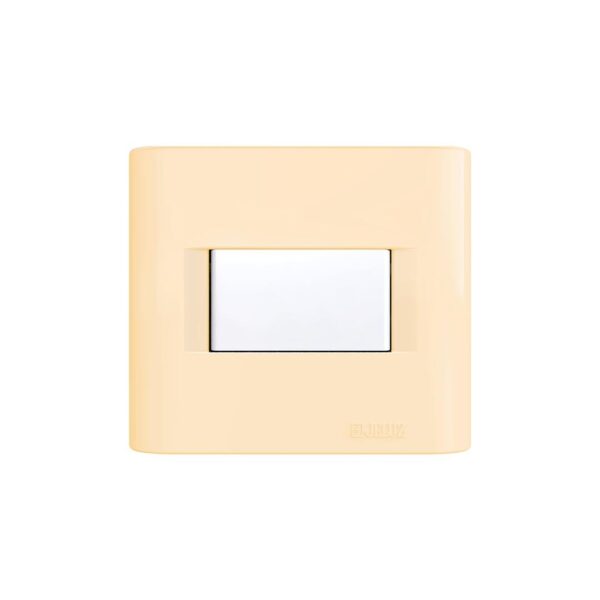Tapa B.O. 5 x 5 cm. de 1 módulo Marfil